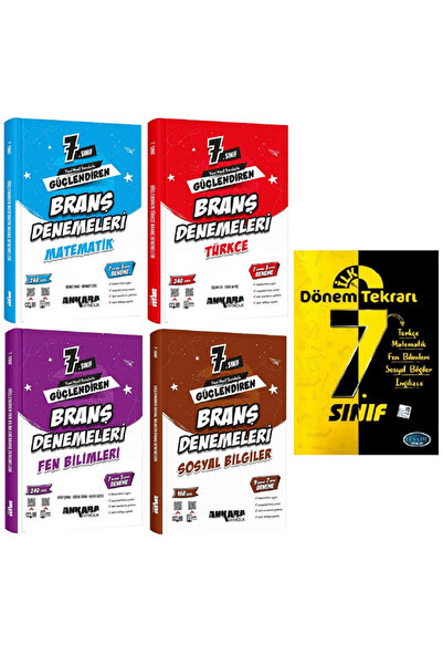 Evrensel İletişim Yayınları 7.Sınıf Ankara Güçlendiren Matematik + Türkçe + F...