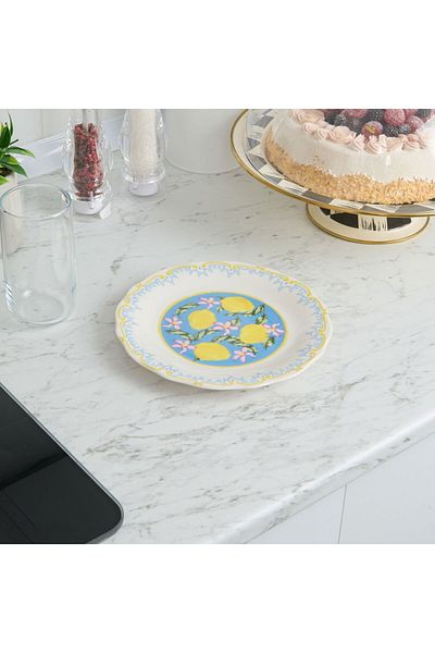 MATMEL Kitchen Limecello Porcelain Pie Plate - Colored - 20 cm