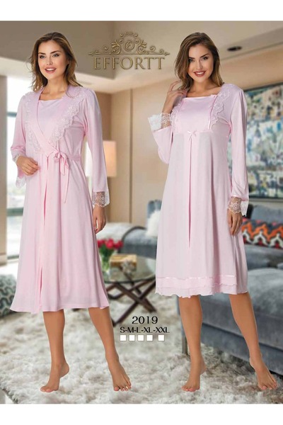 Effort Pijama Pregnant Maternity Nightgown Set with Morning Dress Elegant Maternity Set Effortt