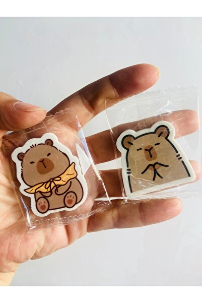 synshop ممحاة مطاطية على شكل كابيبارا كابيبارا (2 قطعة)