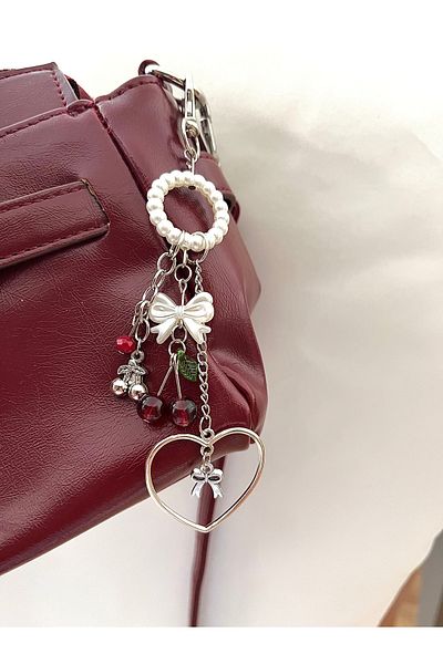 bohemian takı tasarim Heart Cherry Cherry Coquette Bag Accessory