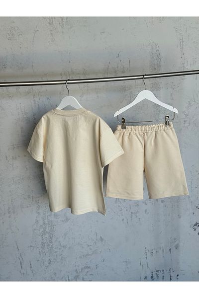KAPROLLI Ny Girls Boys Tshirt Shorts Set - 95% Cotton 5% Lycra Printed Patterned Washable Quality Fabric