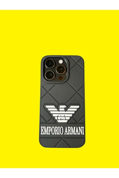 Emporio Armani Emporio Armani phone case, compatible with iPhone 15 PRO, black