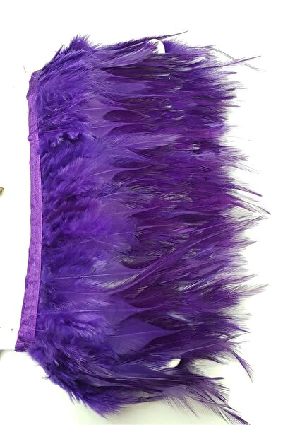 Elioure 0-49m Accesoriu panglică decorativă Violet închis Pene de cocoș TR