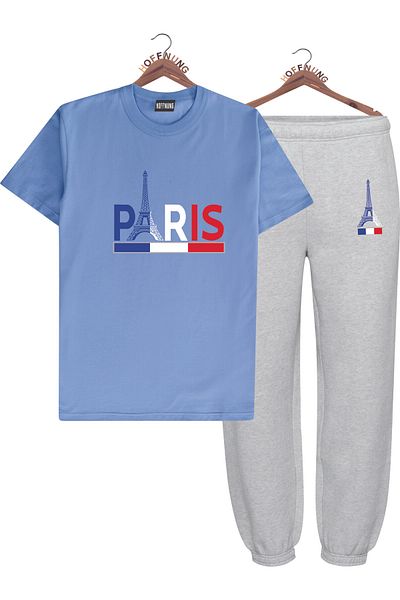 HOFFNUNG Full Pants Eiffel Tower Oversize