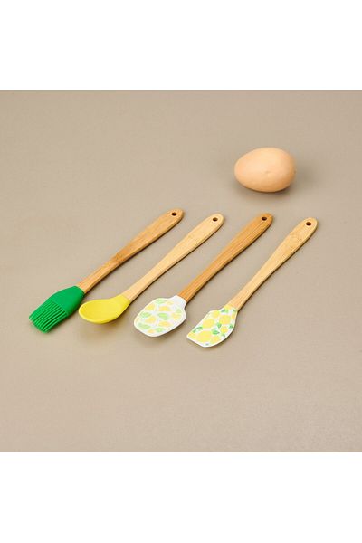 ASPARTAM Silicone Mini 4-Piece Spatula Set - Colorful