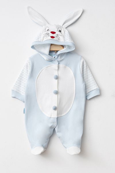 Hoppidik Baby Rabbit Costume Open Front Baby Romper