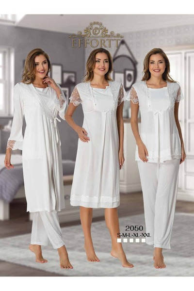 Effort Pijama Pregnant Maternity Nightgown Pajamas Set Full Set with Morning Dress Elegant Maternity Set Effortt