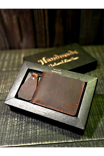 Wild West Crafted Classic Set Genuine Leather Handmade Men's Wallet.Birthday&...