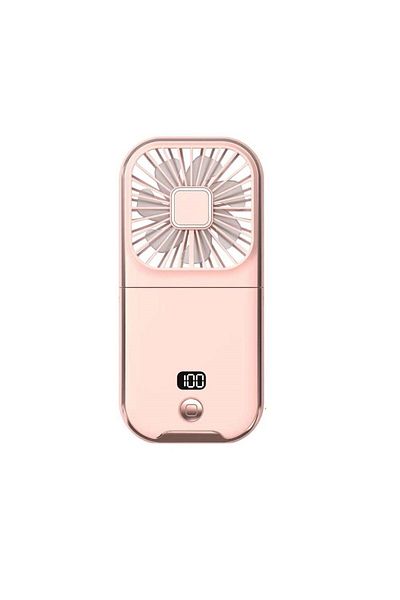 bzstore Portable Fan Flippy, 3 in 1, Handheld, Neck, Desk, 16.7 x 8 x 1.9 cm, 3 Speed Levels, USB Charging,