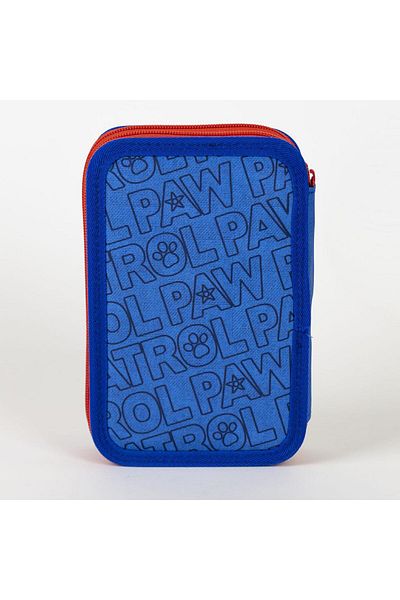 PAW PATROL 2-Zipper Filled Pencil Case – 29 Pieces – 12.5 x 19.5 x 4.5 cm