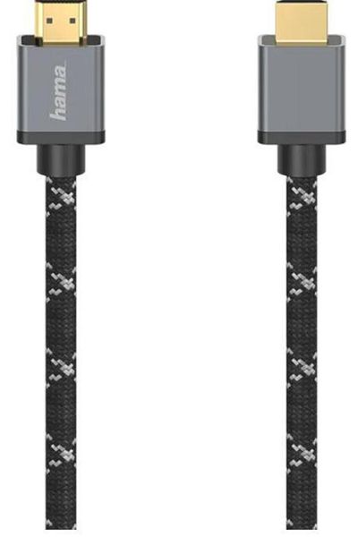 Hama HAMA 205238 Cable, HDMI - HDMI, 1m, 8K HDR, gold-plated (Black/Gray)