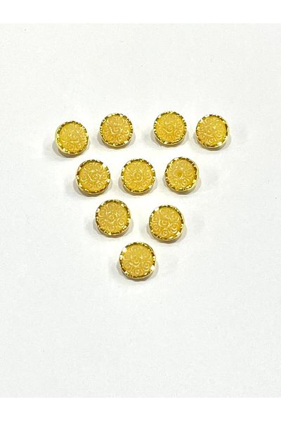 karantuhafiye Blouse Button / Metallized Blouse Button / 2915 /10 Pieces Model 2