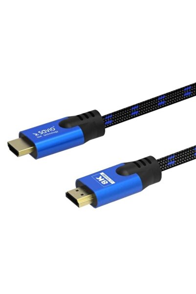 Savio Cablu Savio SAVIO CL-143, HDMI -HDMI, 8k, 3m (Negru/Alastru)