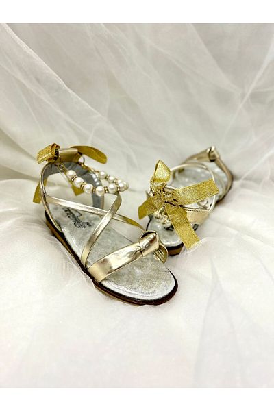 Görkem bebe ayakkabı ve tekstil Girl's Pearl Sandals