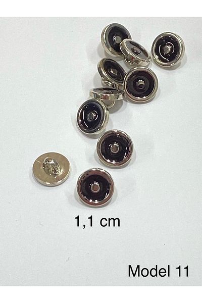 karantuhafiye Blouse Button / Metallized Blouse Button / 2915 /10 Pieces Model 11