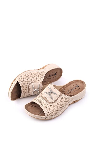 Papuçsepeti Shoe Basket 4741 Women's Comfortable Orthopedic Daily Slippers