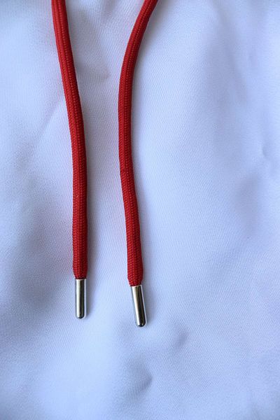 Assa Wood Tracksuit and Sweatshirt Hooded Rope 130 cm Round Lacing Red, 1 Piece