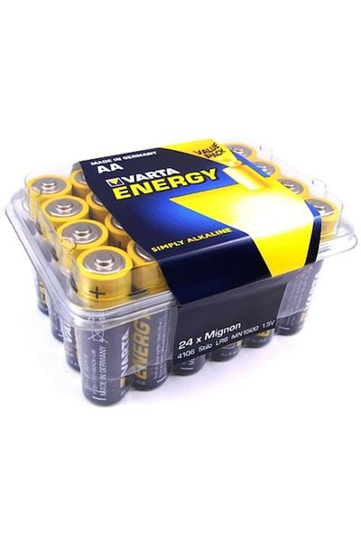 Varta Energy Aa – Set 24 Baterii Alcaline 1,5 v, Ambalaj Economic