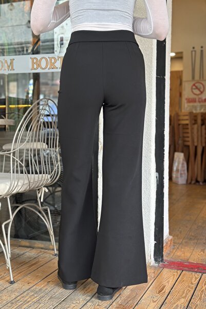 CurcunaShop Women's polivsikon fabric double belted trousers