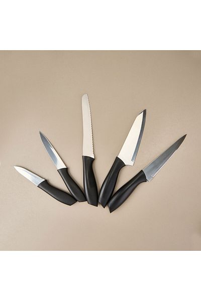 Evidea Kitchen Vacuum 5-Piece Knife Set - Black