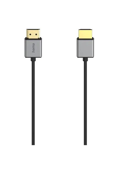 Hama Hama 205449 HDMI Cable, 8K, 1.5m (Gray/Black)