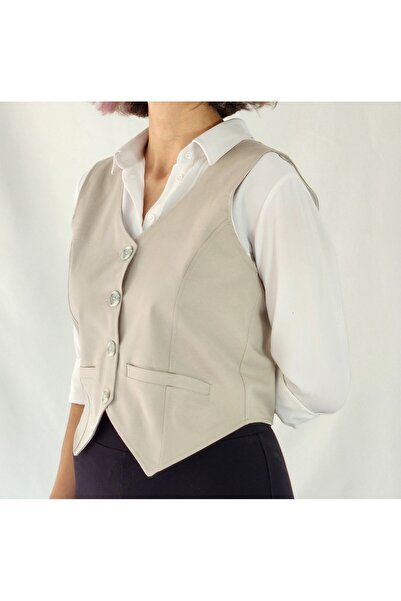 YAXİ ΚΡΕΜ ΣΤΟΛΙΣΜΕΝΟ ΓΙΛΕΚΟ ΜΕ ΚΟΥΜΠΙ ΤΣΕΠΗΣ