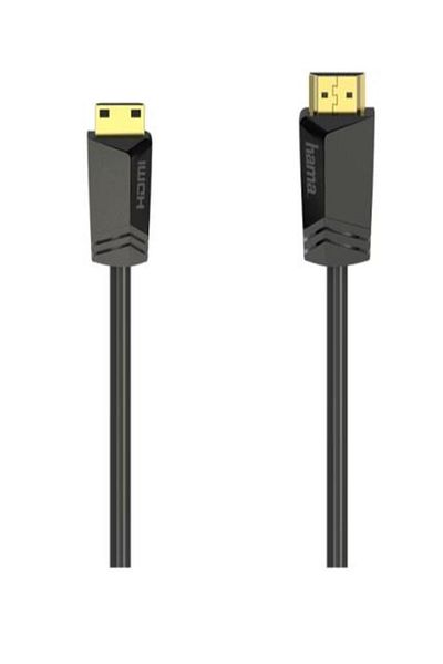 Hama HDMI - mini HDMI cable HAMA 205015, 1.5m, 4K HDR, gold-plated (Black)