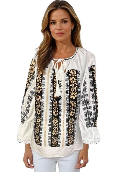 rody's forever Women's blouse type ie R256 white/cream, size XL