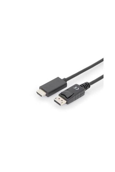 Assmann Cablu Assmann AK-340303-020-S, Displayport/HDMI, 2m, Negru