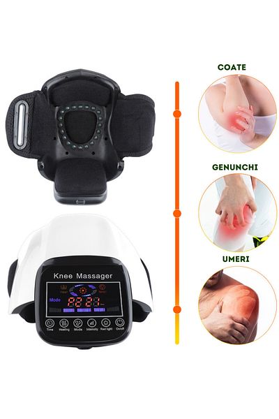 clickzu Clickzu knee/shoulder/elbow massager, heating, vibration, LED, 3 speeds, 4 modes