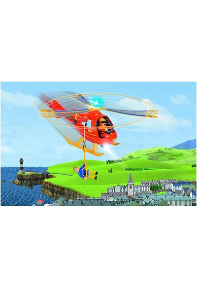 Simba Fireman Sam - Wallaby Rescue Helicopter, with figure, 15 cm