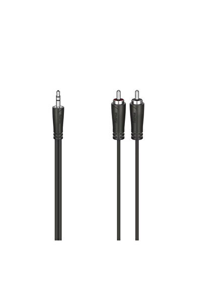 Hama Cablu Audio Hama 205110, jack 3.5 mm - 2 x RCA, 1.5 m (Negru)