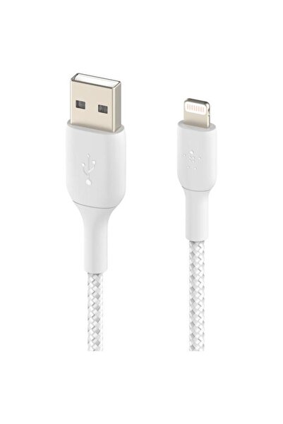 Belkin Belkin BOOST CHARGE USB-A to Lightning cable, braided, 0.15M, White