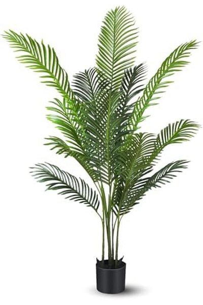 NEXIFY Artificial Tree Fake Plants: 135cm Areca Palm Fake Trees Faux Plants Indoor Realistic Plan