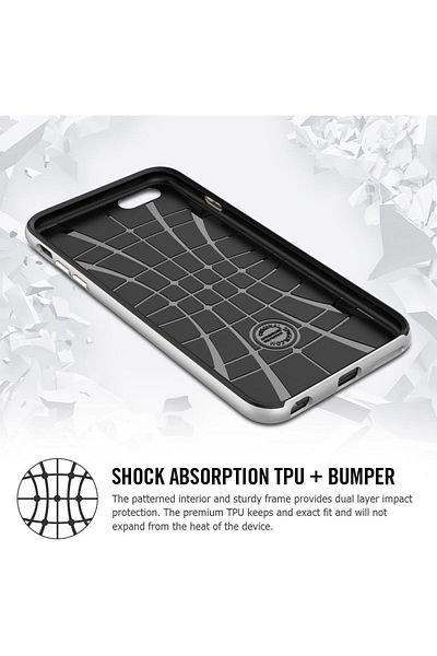 Spigen Apple iPhone 7 Plus Hard Case and Screen Protector White Full Protection Polycarbonate Black