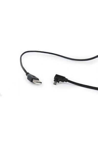 Gembird Cablu de date Gembird CC-USB2-AMmDM90-6, Micro-USB la USB 2.0, 1.8m (Negru)
