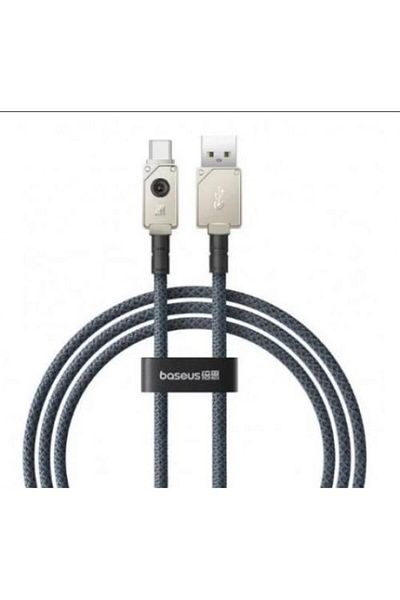 Baseus Cablu de date Baseus Unbreakable P10355801221-00, Încărcare rapidă, USB la USB Type-C 100W, 1m, Alb