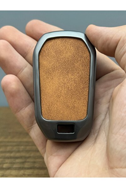 Mavi Keys Citroën Berlingo C-Elysee Peugeot 3008 5008 Opel 3 butoane din piele husă de protecție pentru chei din metal maro