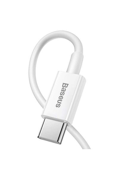 Baseus Cablu de date Baseus Superior CATLYS-B02, Încărcare rapidă, USB Type-C - Lightning, PD 20W, 1.5m (Alb)