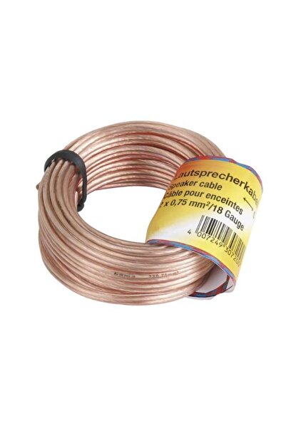 Hama Cablu difuzor 2 x 0.75mm HAMA 205141, 10m (Transparent)