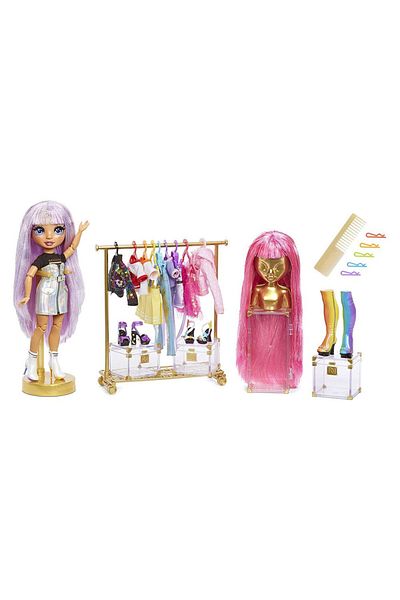 Rainbow High Păpușă cu accesorii, MGA Rainbow High, Avery Styles cu 14 accesorii, 300 de look-uri, 28 cm