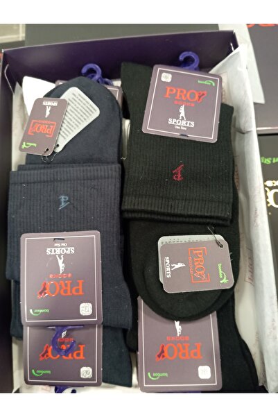 PRO Erkek Bambu Ara Boy 12' Li Çorap