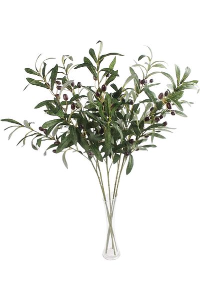 NEXIFY 3pcs Artificial Olive Branches for Vases Decoration Plants