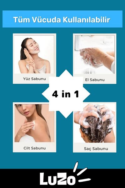 LuZo Premium Series 100% Natural Organic Facial Hair Body Skin Balancing Evil Eye Beaded Ocean Soap 10 Pieces