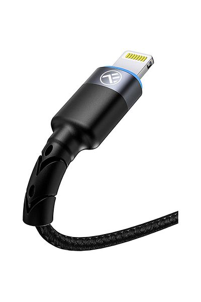 TELLUR Cablu Tellur Lightning cu LED, nailon, 1.2m, Negru