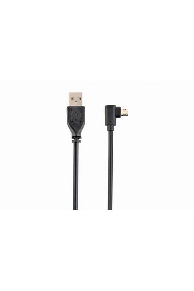 Gembird Cablu de date Gembird CC-USB2-AMmDM90-6, Micro-USB la USB 2.0, 1.8m (Negru)