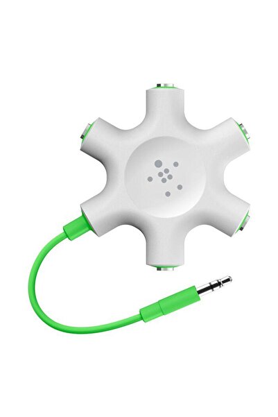 Belkin Splitter audio Belkin ROCKSTAR, mufă jack 5 x 3,5 mm (alb)