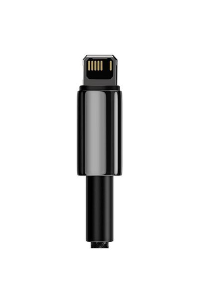 Baseus Baseus Tungsten Gold data cable, USB - Lightning, 2.4A, 2m, Black