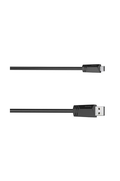 Hama Hama 200605 data cable, Mini-USB - USB, 0.75 m (Black)